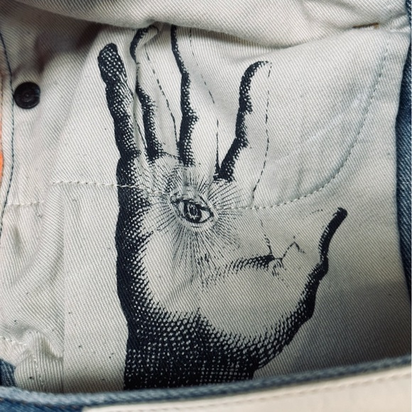 ODAVIA & Sons Distressed Straight Taper Blue Jeans Men’s Size 30 New $290 - Picture 5 of 14